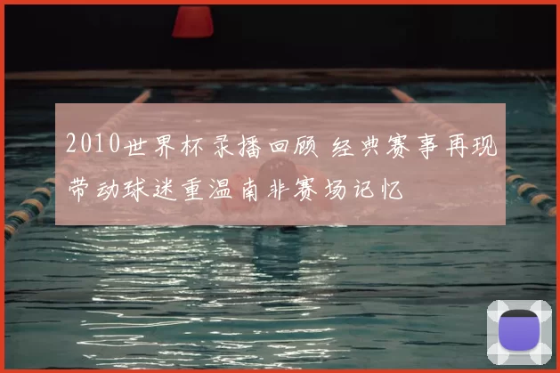 2010世界杯录播回顾 经典赛事再现带动球迷重温南非赛场记忆